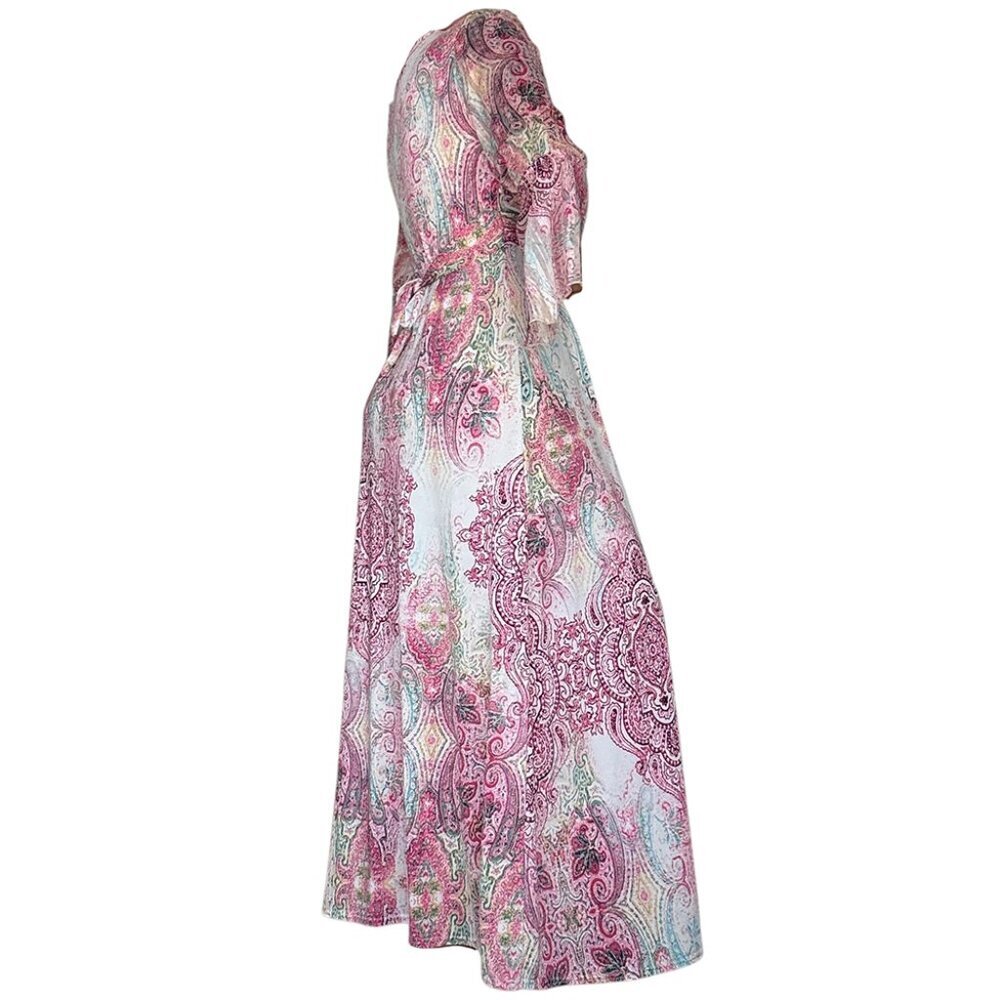 NWT TROIS KA FLOWEY PATTERN DRESS - Picture 10 of 12